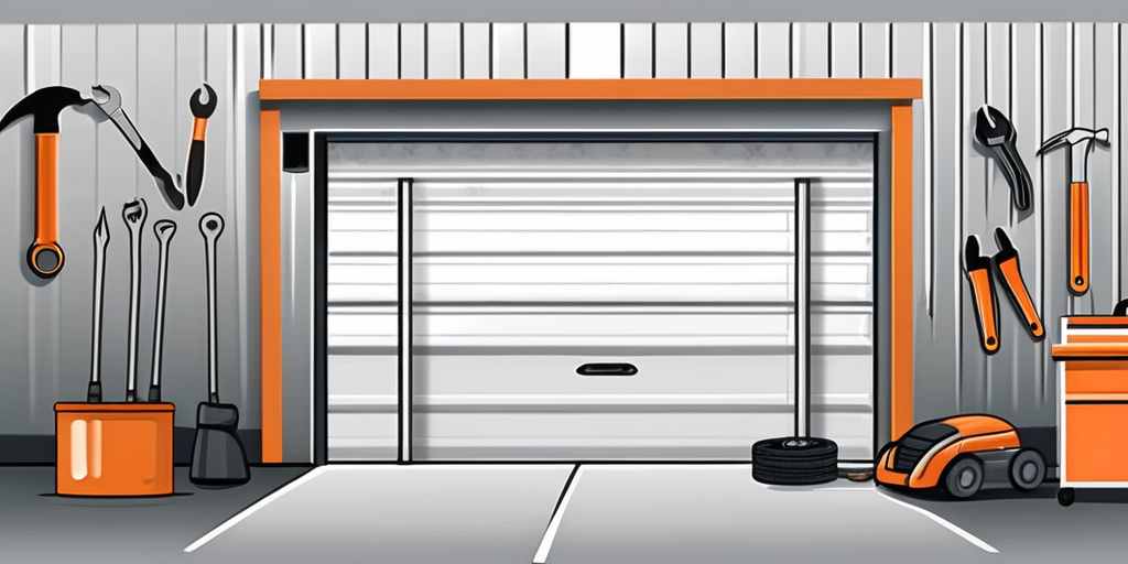 A garage door in payson