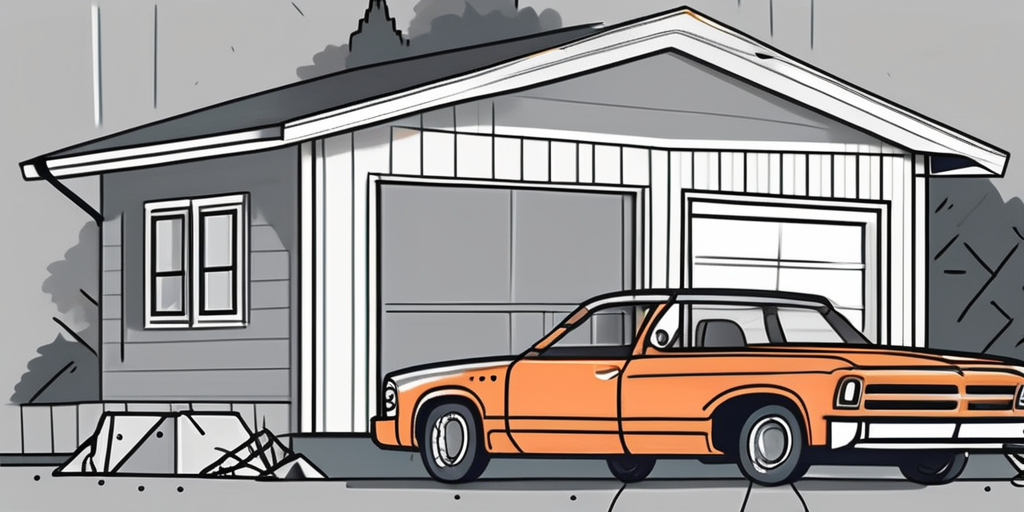A garage door opener in a state of disassembly with various tools around it