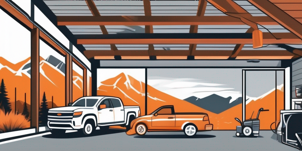 A garage door opener being repaired in payson
