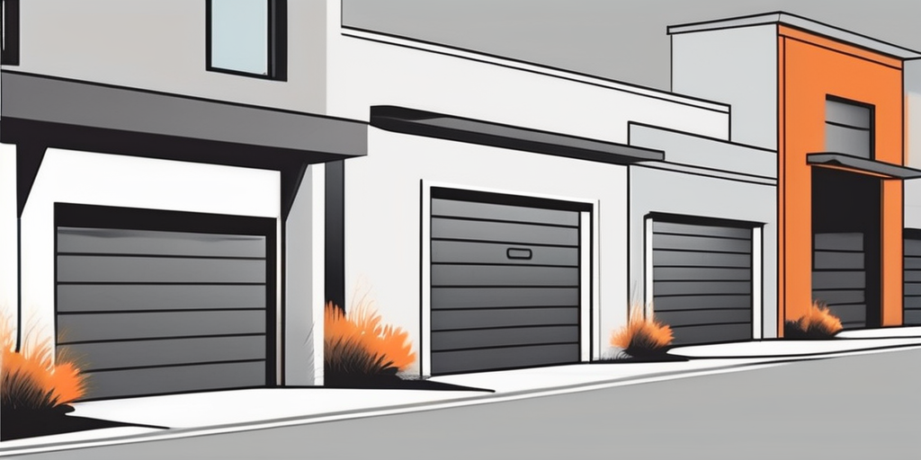 A scenic view of spanish fork city with various garage doors in different styles and designs