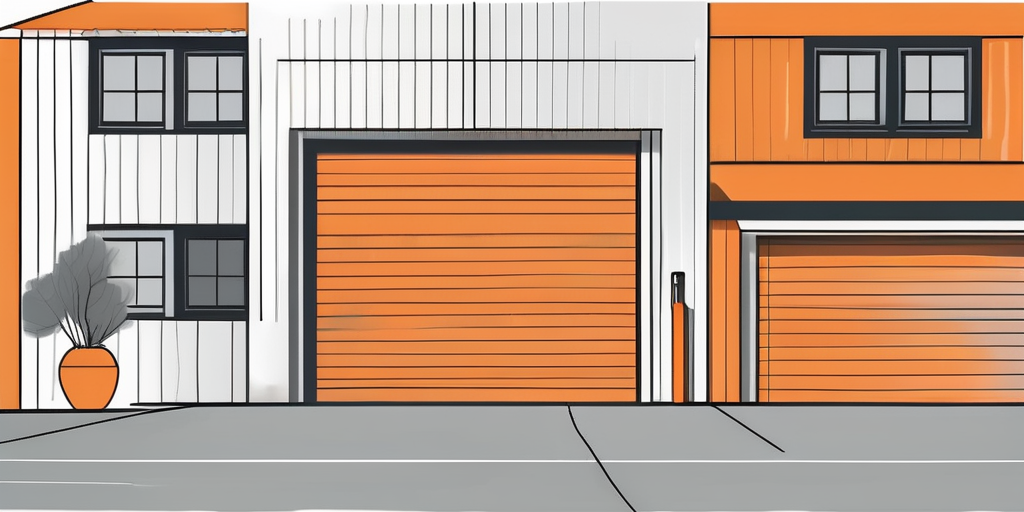 A garage door in provo