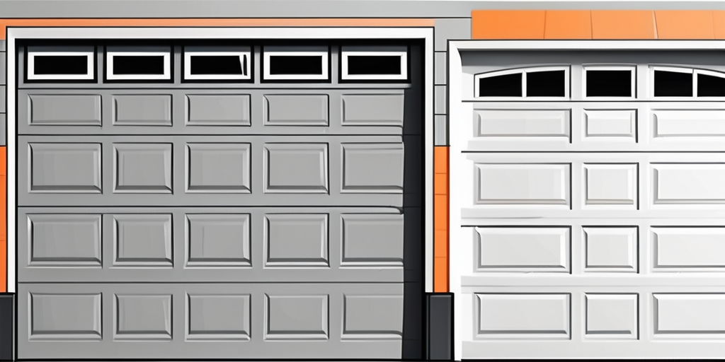 A garage door in springville with a broken spring