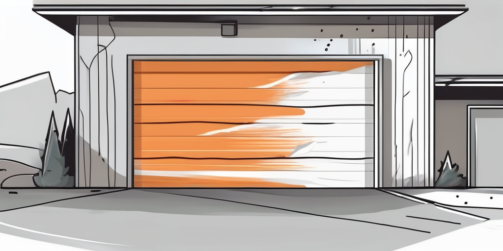 A garage door in payson