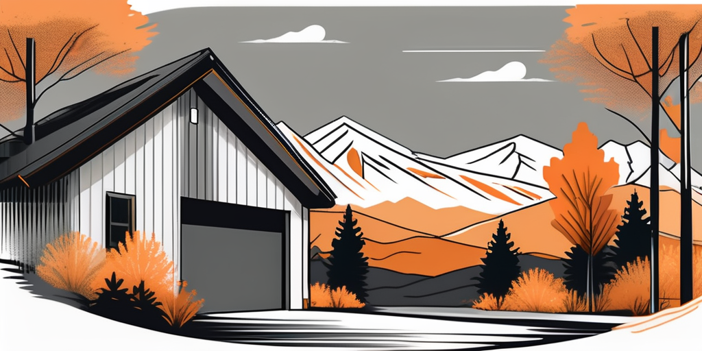 A residential garage door in spanish fork