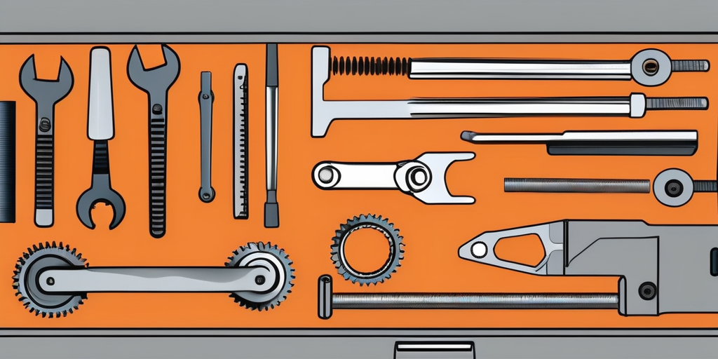 A garage door in orem with various tools and parts associated with door replacement
